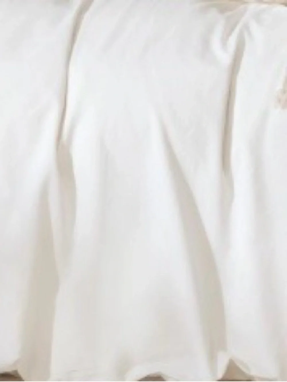 TWIN SIZE Duvet Set 100% Washed Cotton - OFF WHITE